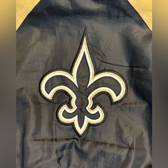 NFL NEW ORLEANS SAINTS G-III Black /Gold Charcoal Hooded Full-Zip Jacket SIZE XL - Picture 11 of 12